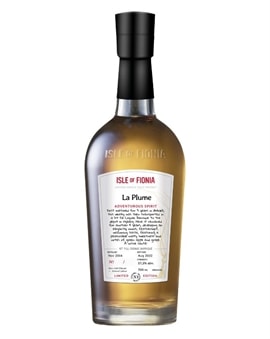 Flaske af Isle of Fionia La Plume Single Malt Whisky fra Nyborg Destilleri på Fyn